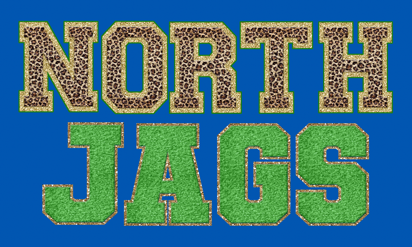 NORTH LAUREL JAGS School FAUX CHENILLE PRINT