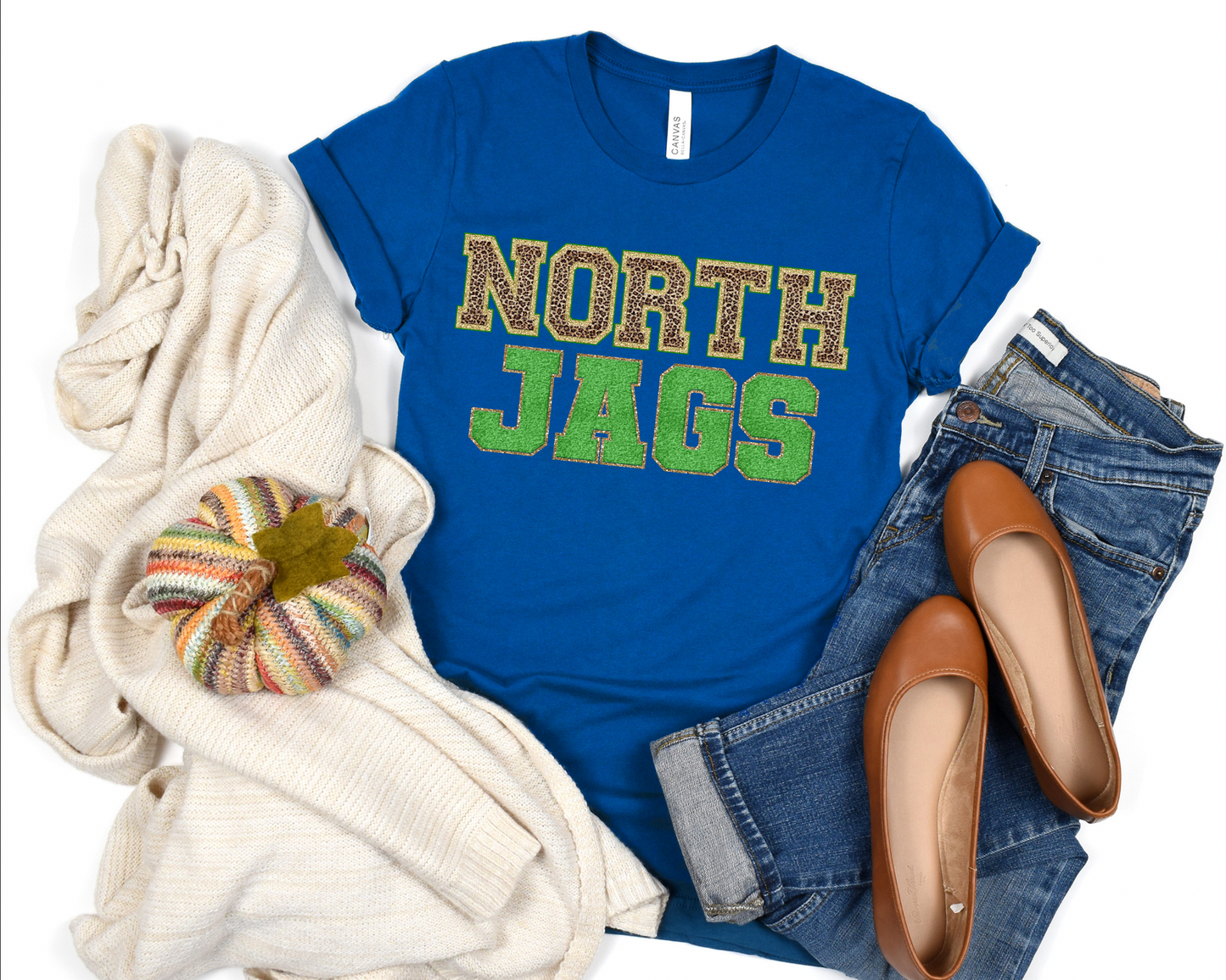 NORTH LAUREL JAGS School FAUX CHENILLE PRINT