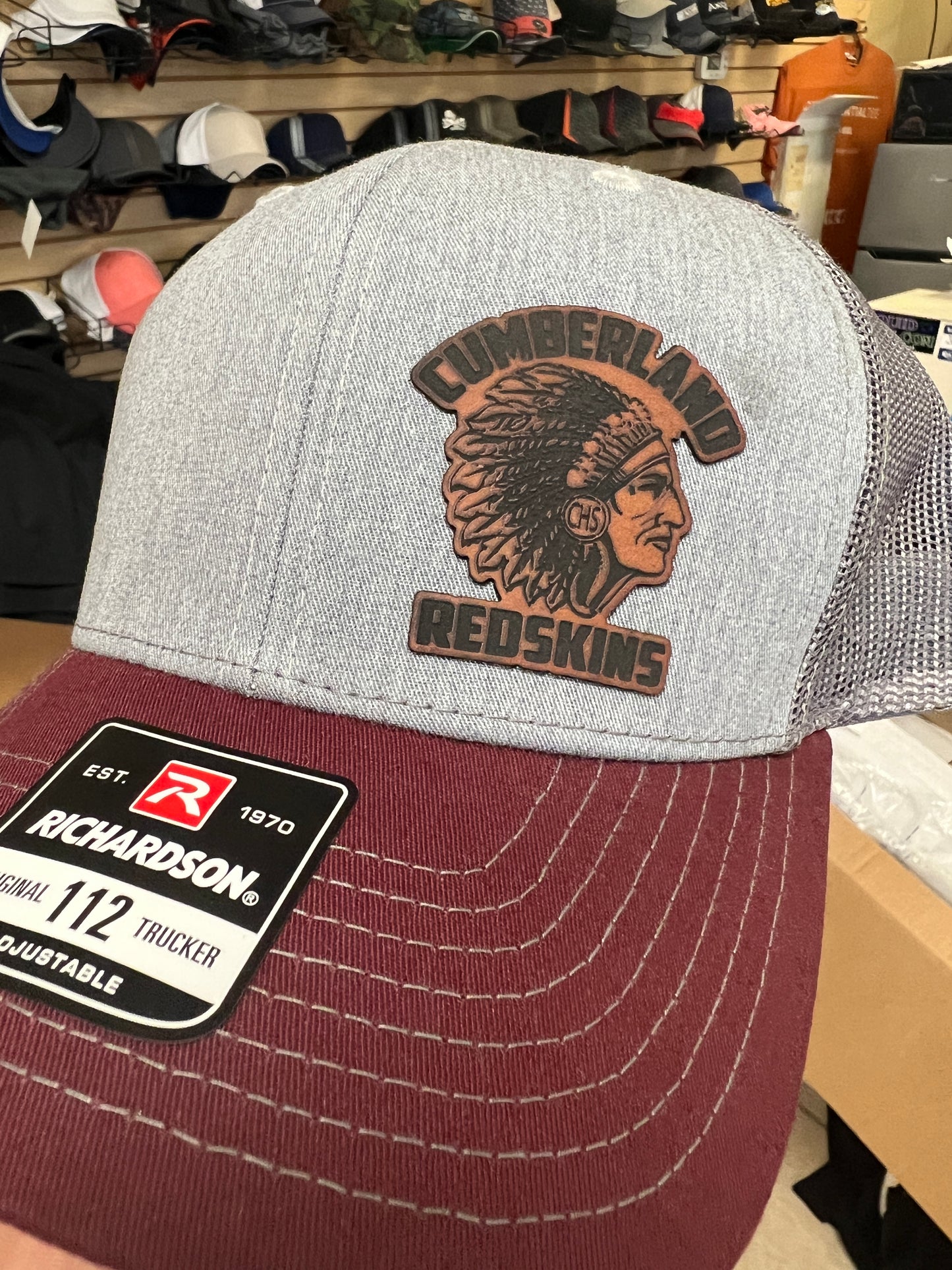 Richards 112 Trucker Hat - Cumberland Redskin