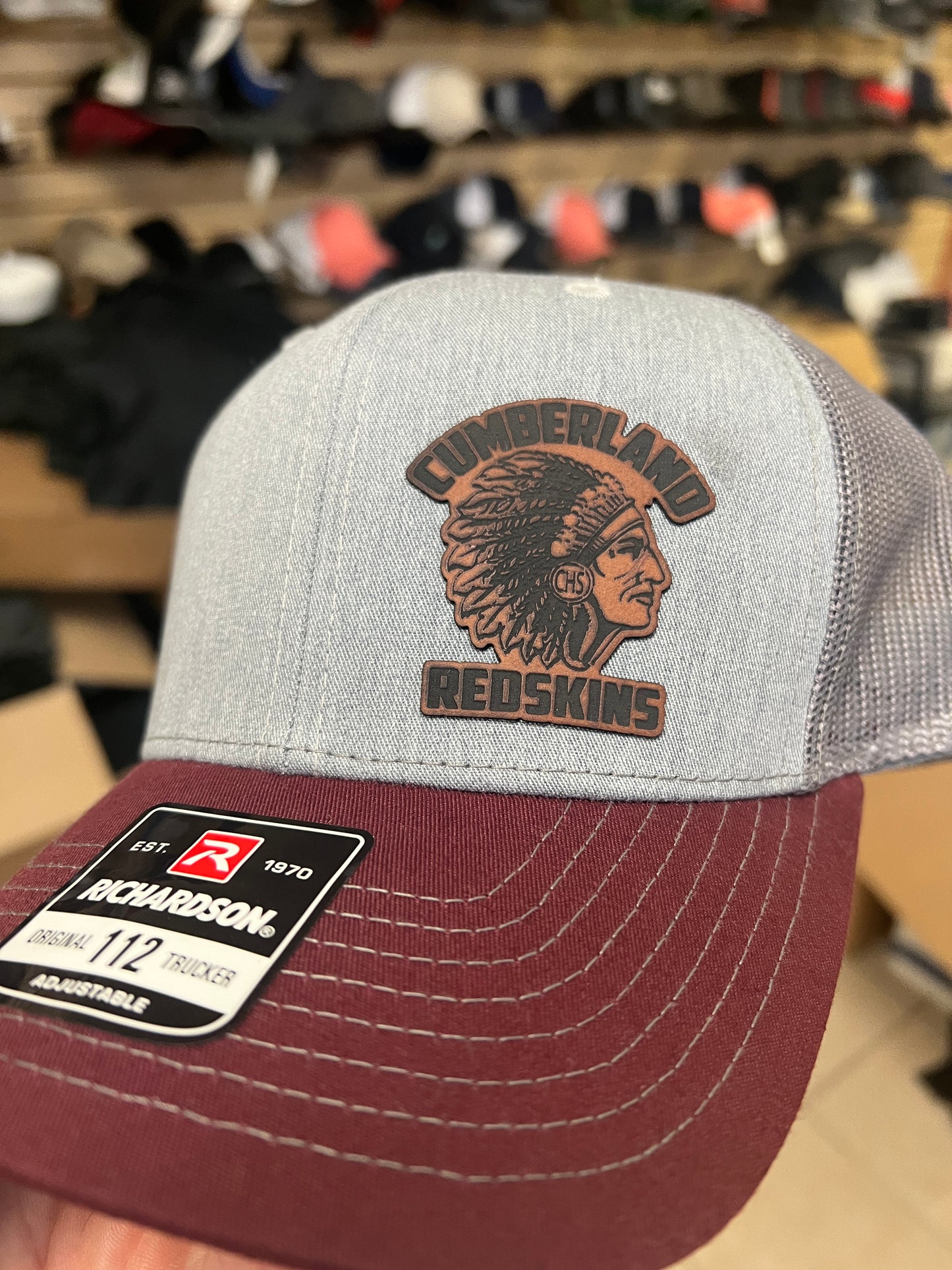Richards 112 Trucker Hat - Cumberland Redskin