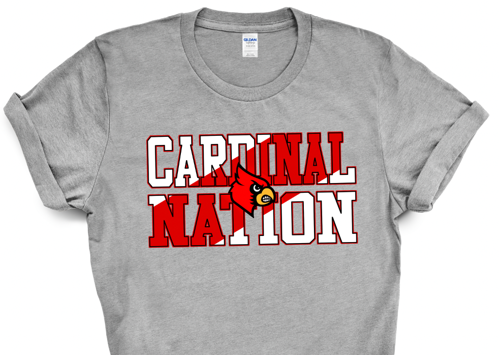 SOUTH LAUREL CARDINAL NATION SHORT SLEEVE T-SHIRT SCHOOL