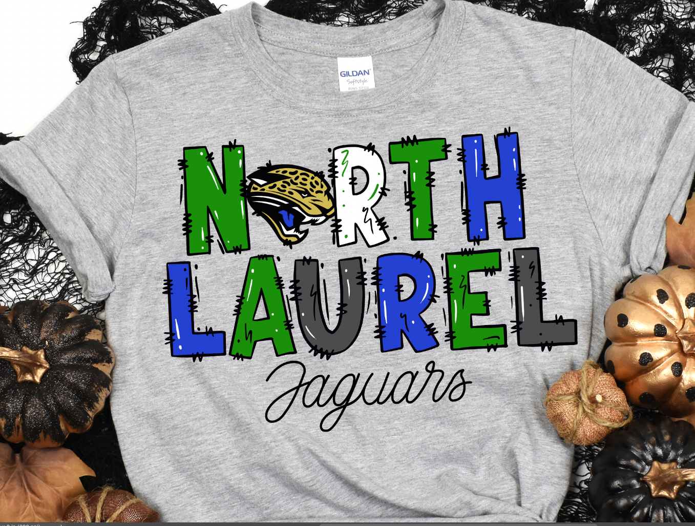 NORTH LAUREL JAGUARS DOODLE DESIGN