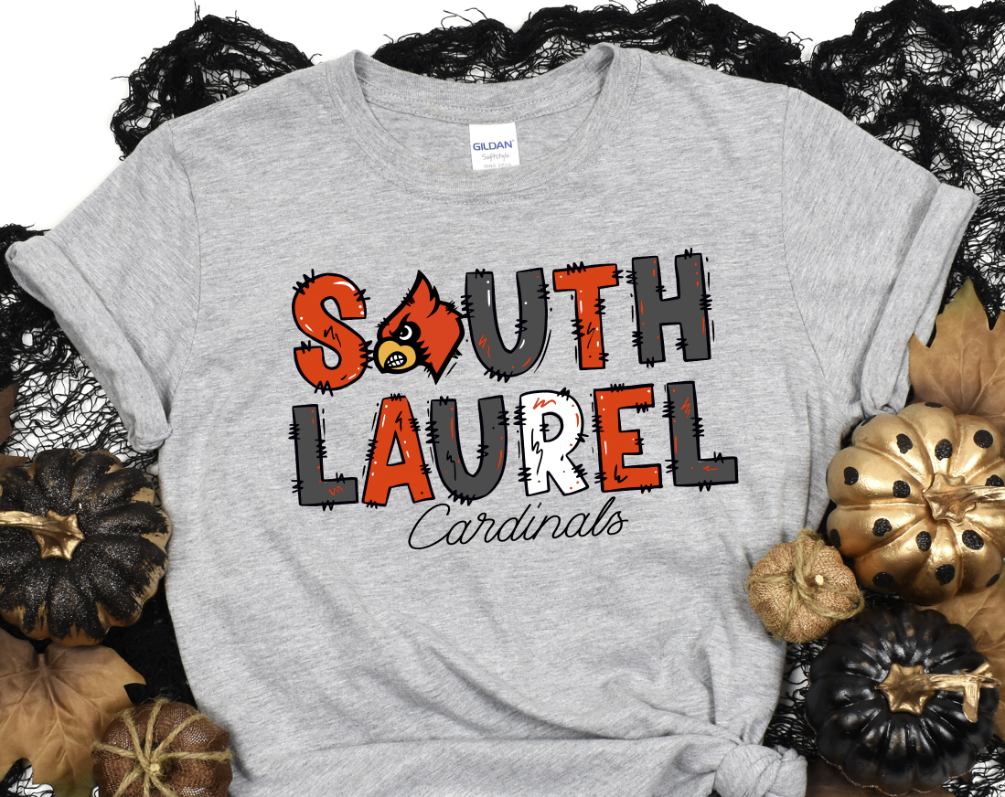 SOUTH LAUREL School CARDINAL DOODLE DESIGN