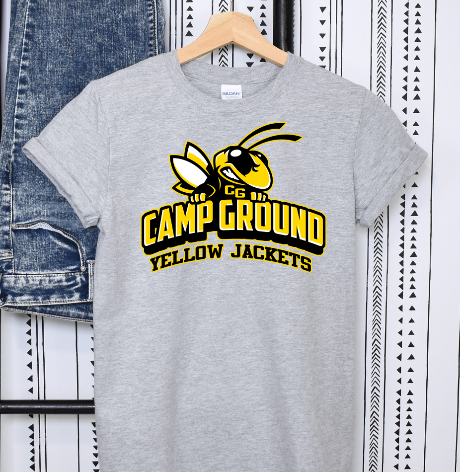 CAMPGROUND ELEMENTARY SCHOOL LONDON KY YELLOWJACKETS T SHIRT