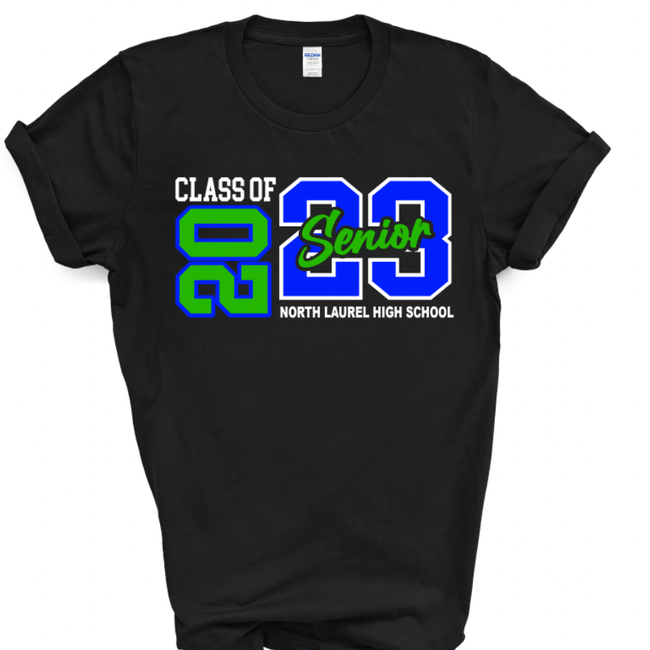 NORTH LAUREL SENIOR CLASS OF 2023 SCHOOL T-SHIRT