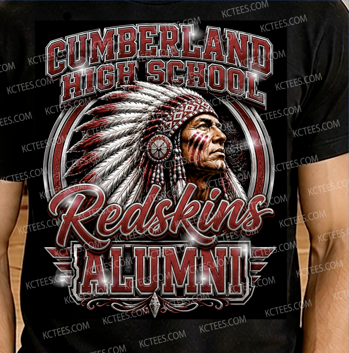 CUMBERLAND REDSKIN ALUMNI _ screen printed