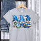 GNOMES winter BLUE  Short sleeve t shirt