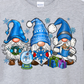 GNOMES winter BLUE  Short sleeve t shirt