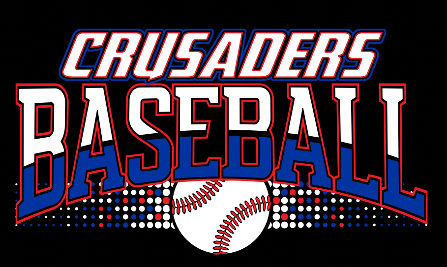 CRUSADERS BASEBALL SHORT SLEEVE T-SHIRT WITH NAME AND NUMBER ON BACK