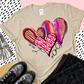 MULTI HEART PRINT Valentine T-shirt short sleeves