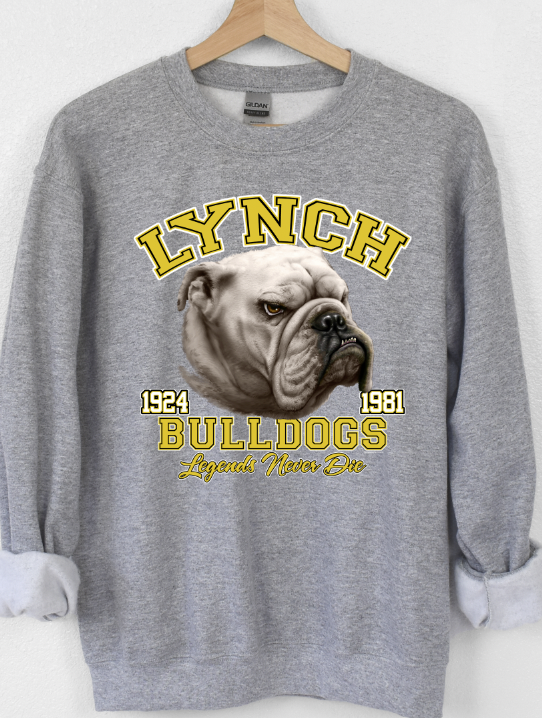 Lynch Bulldog unisex Crewneck black sweat shirt