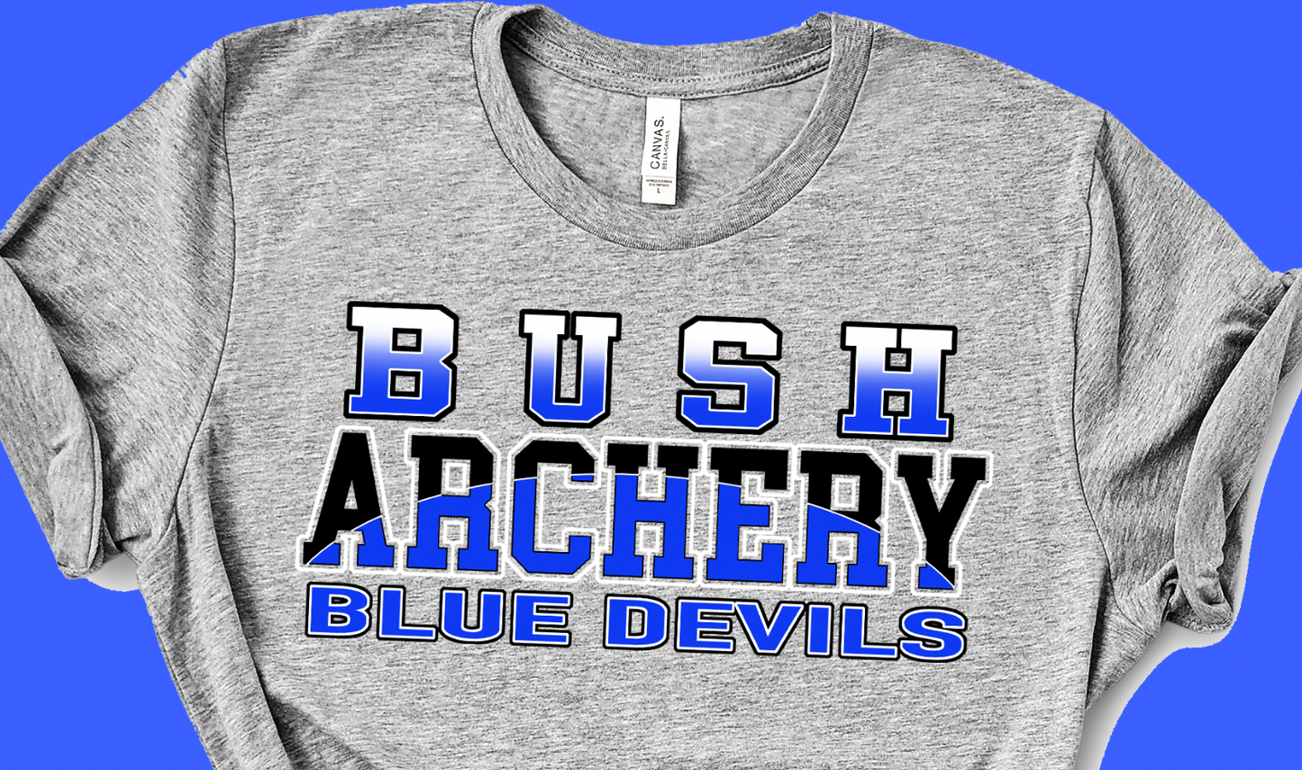 BUSH BLUE DEVILS ELEMENTARY ARCHERY SCHOOL T-SHIRT