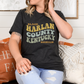Short Sleeve T shirt - Harlan Co Kentucky wave design dark heather